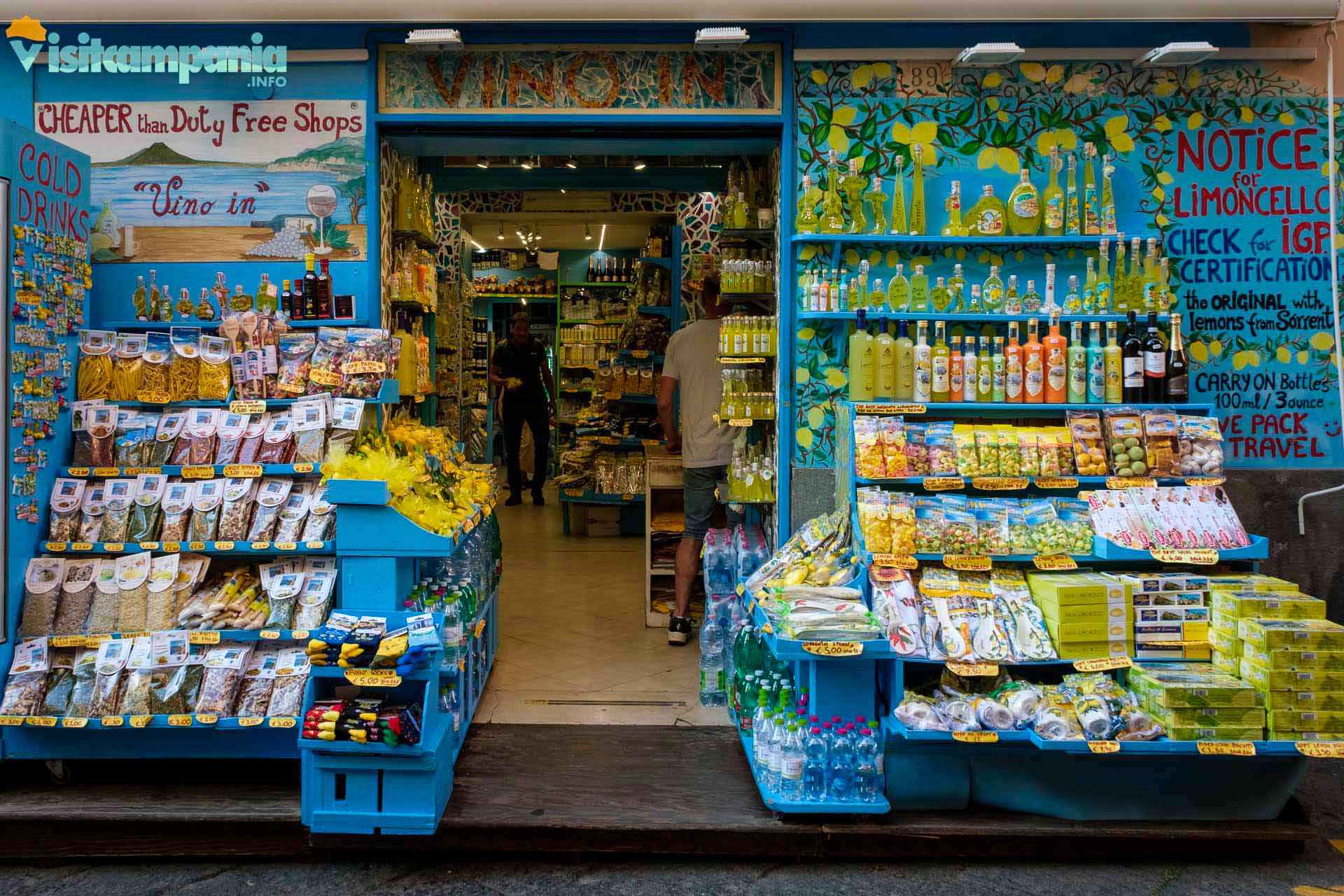negozio di prodotti tipici a Sorrento