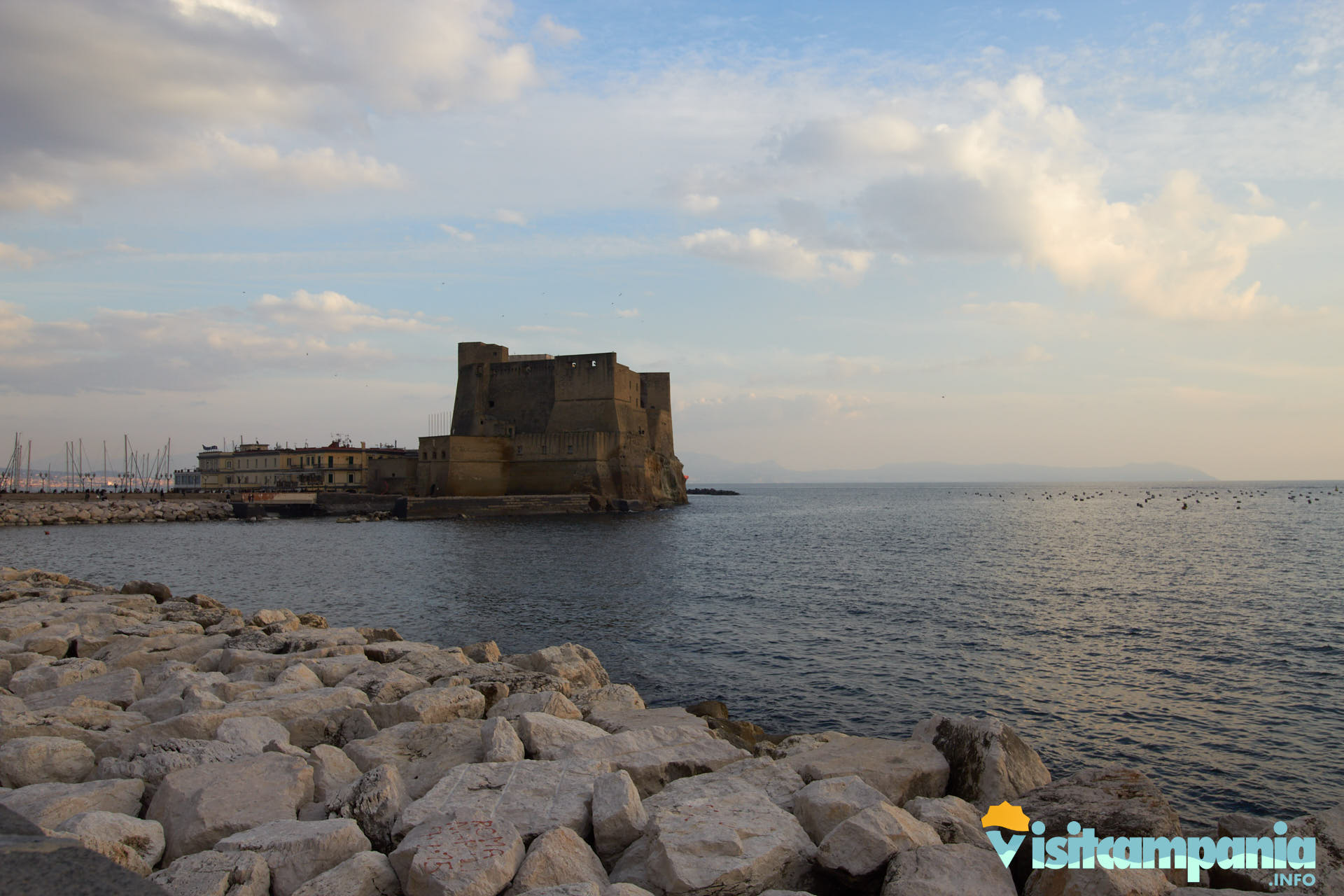 Castel dell'Ovo is located on the ancient island of Megaride in Naples