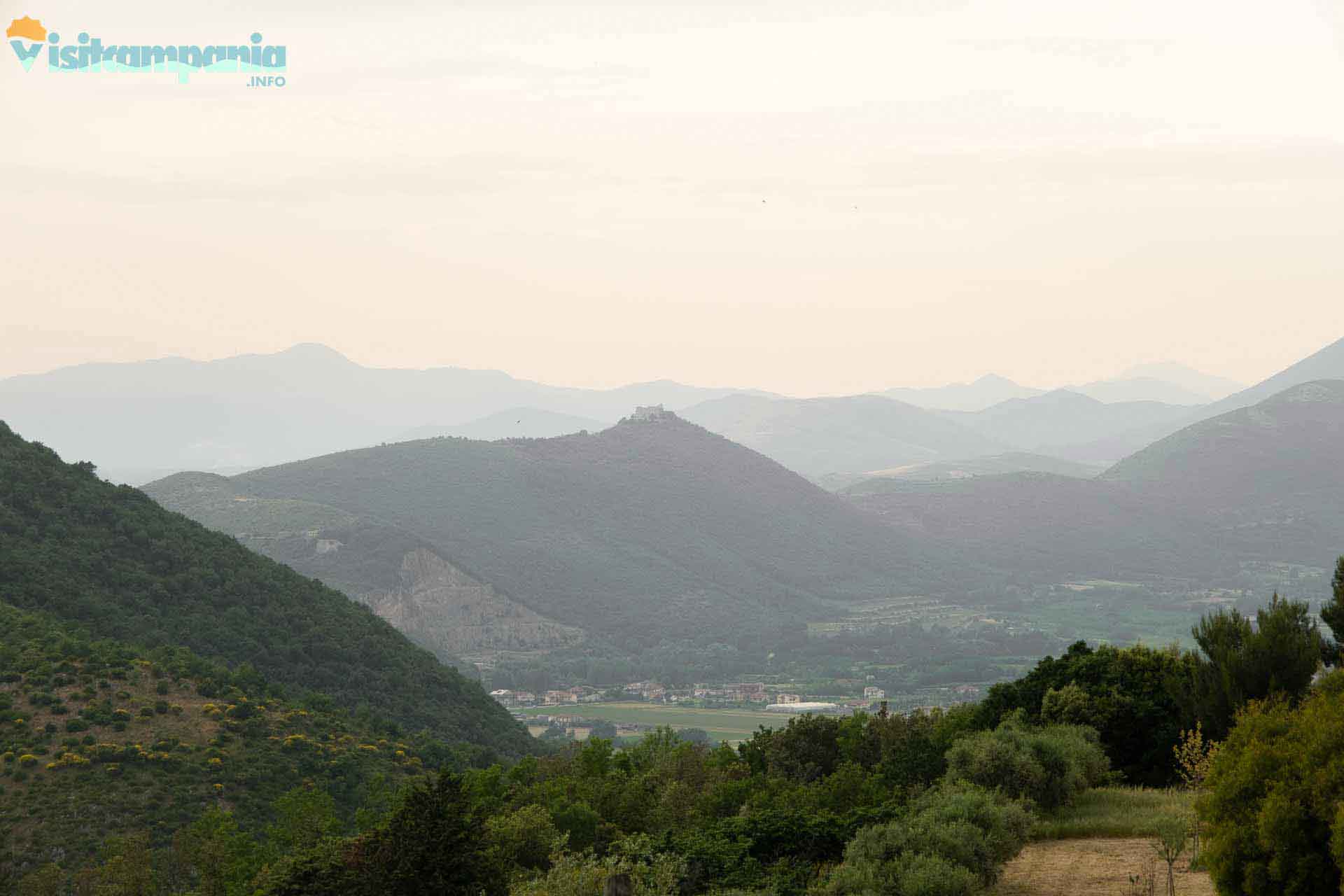 San Leucio and Vaccheria, view of the Volturno valley from the Casino Vecchio